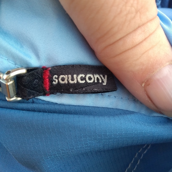 Ladies Blue Saucony Windbreaker Jacket, Size Small, Lightweight, Back Ve… - Picture 9 of 14